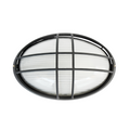 Aplique de Exterior Simon BD-9 Negro | Diseño Ovalado con Rejilla – IP54