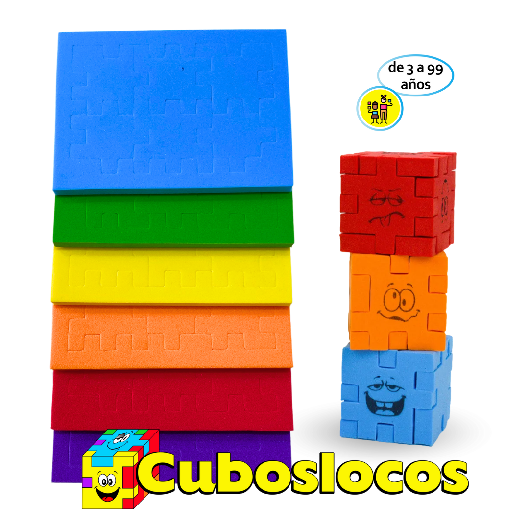 Cubos Locos – Pack de 6 Rompecabezas - Juego de Ingenio para Todas las Edades