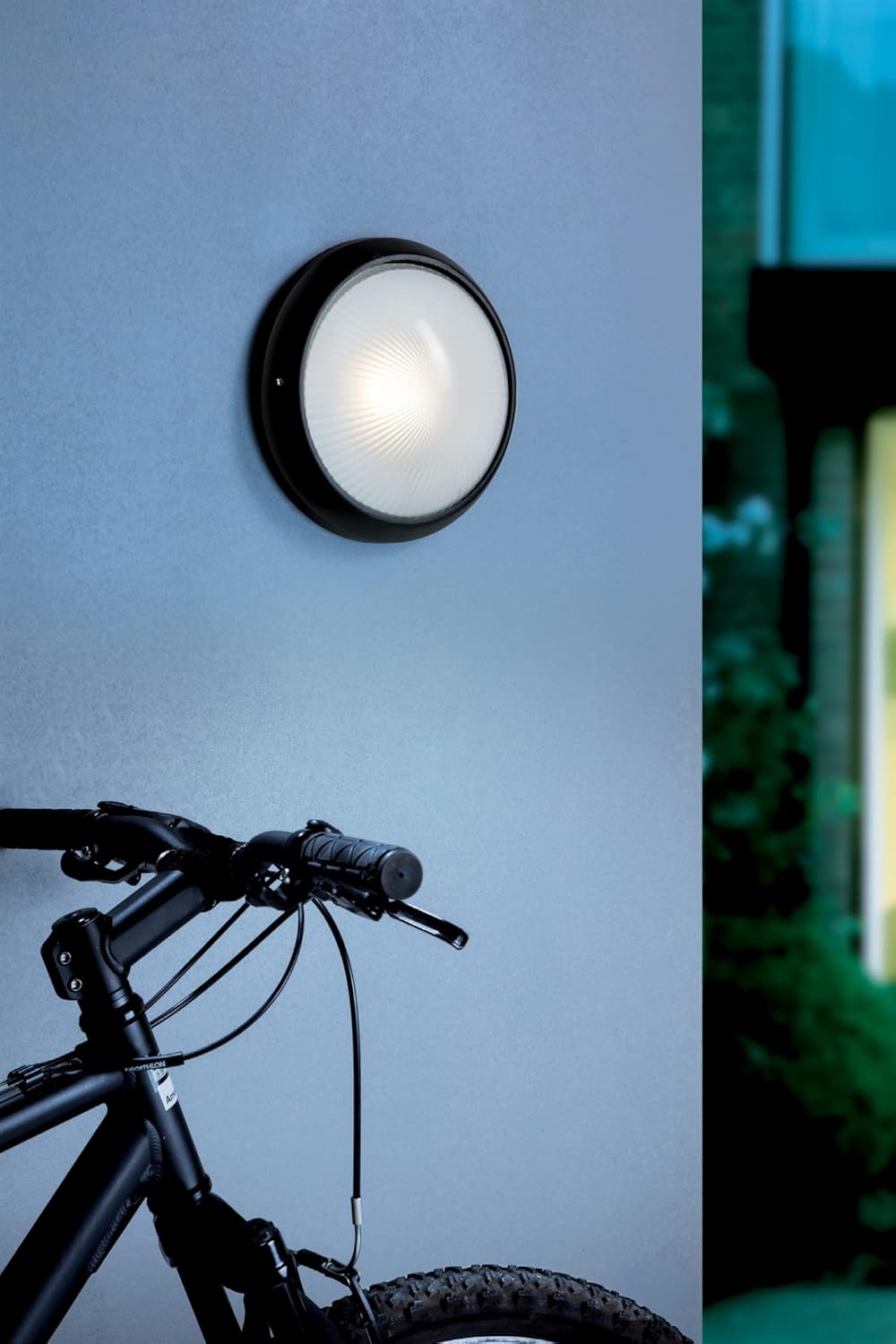 Plafón de Exterior Simon BD-9 Negro | Diseño Circular Estanco – IP54