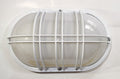 Aplique de Exterior Simon BD-3 Blanco | Diseño Oval con Rejilla – IP54
