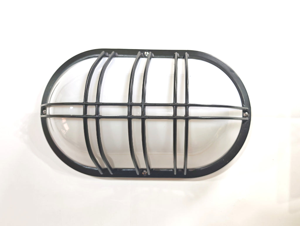Aplique de Exterior Simon BD-3 | Diseño Oval con Rejilla – IP54