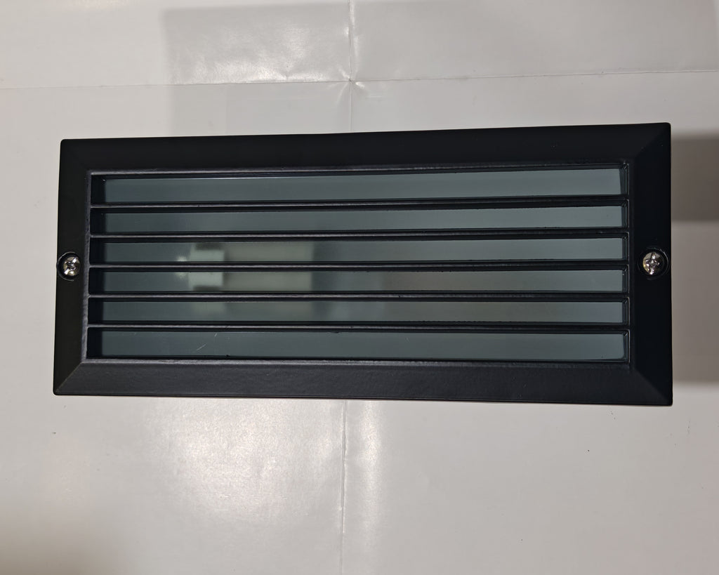 Aplique Empotrable de Exterior Simon BD-7 Negro | Diseño Rectangular – IP44