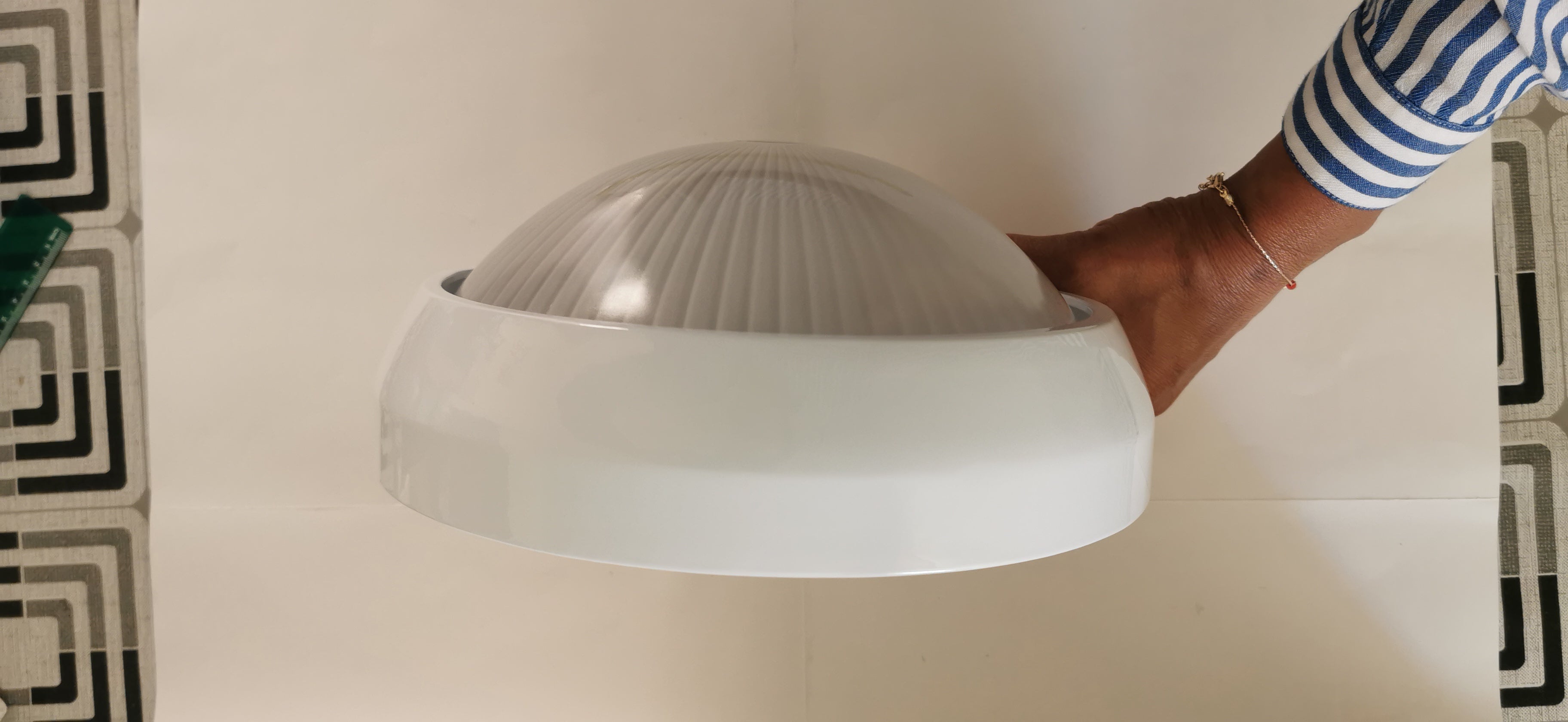 Plafón de Exterior Simon BD-9 Blanco | Diseño Circular Estanco – IP54