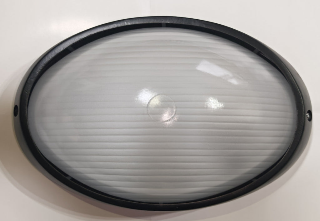 Aplique de Exterior Simon BD-9 Negro | Diseño Ovalado Estanco – IP54