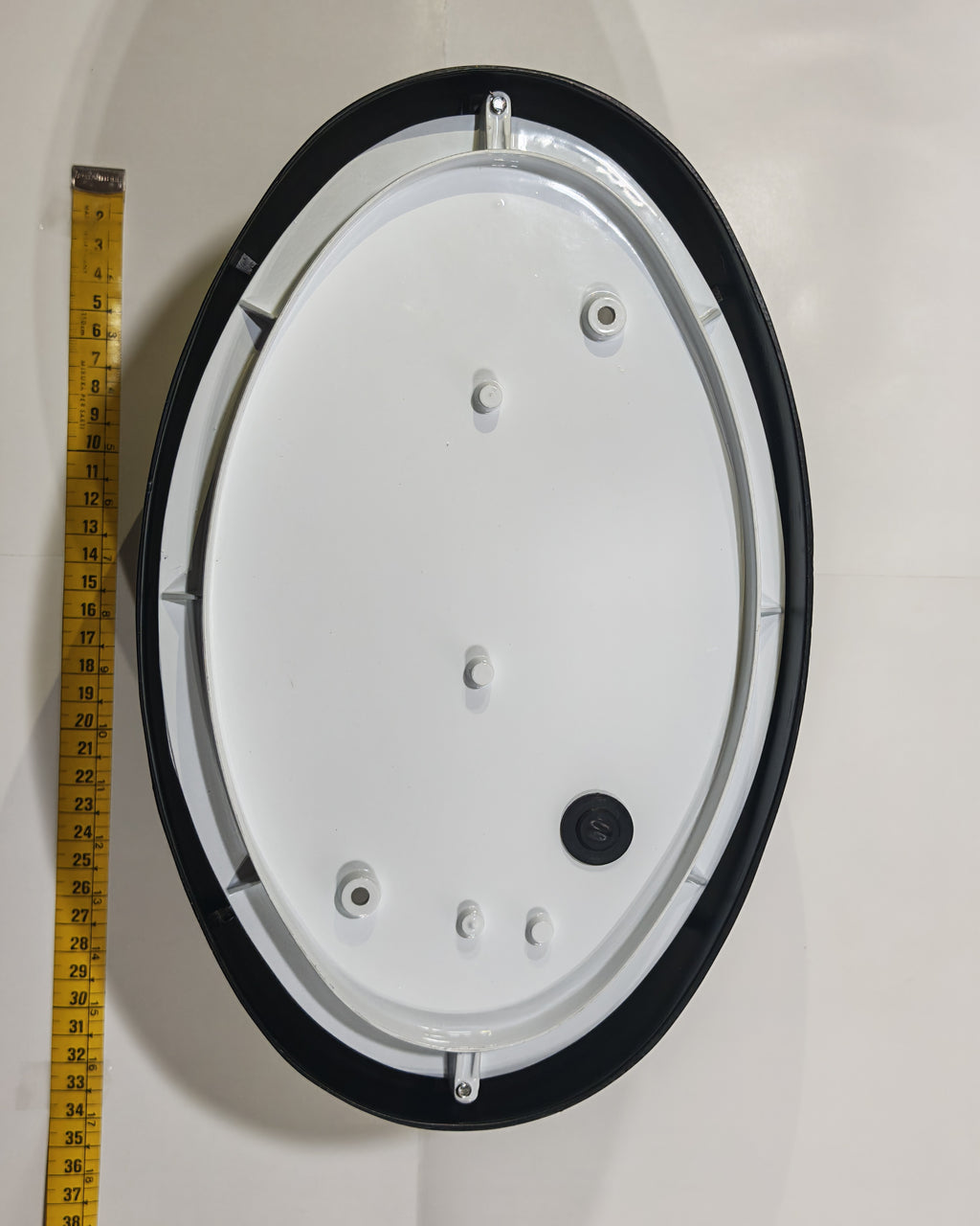 Aplique de Exterior Simon BD-9 Negro | Diseño Ovalado Estanco – IP54