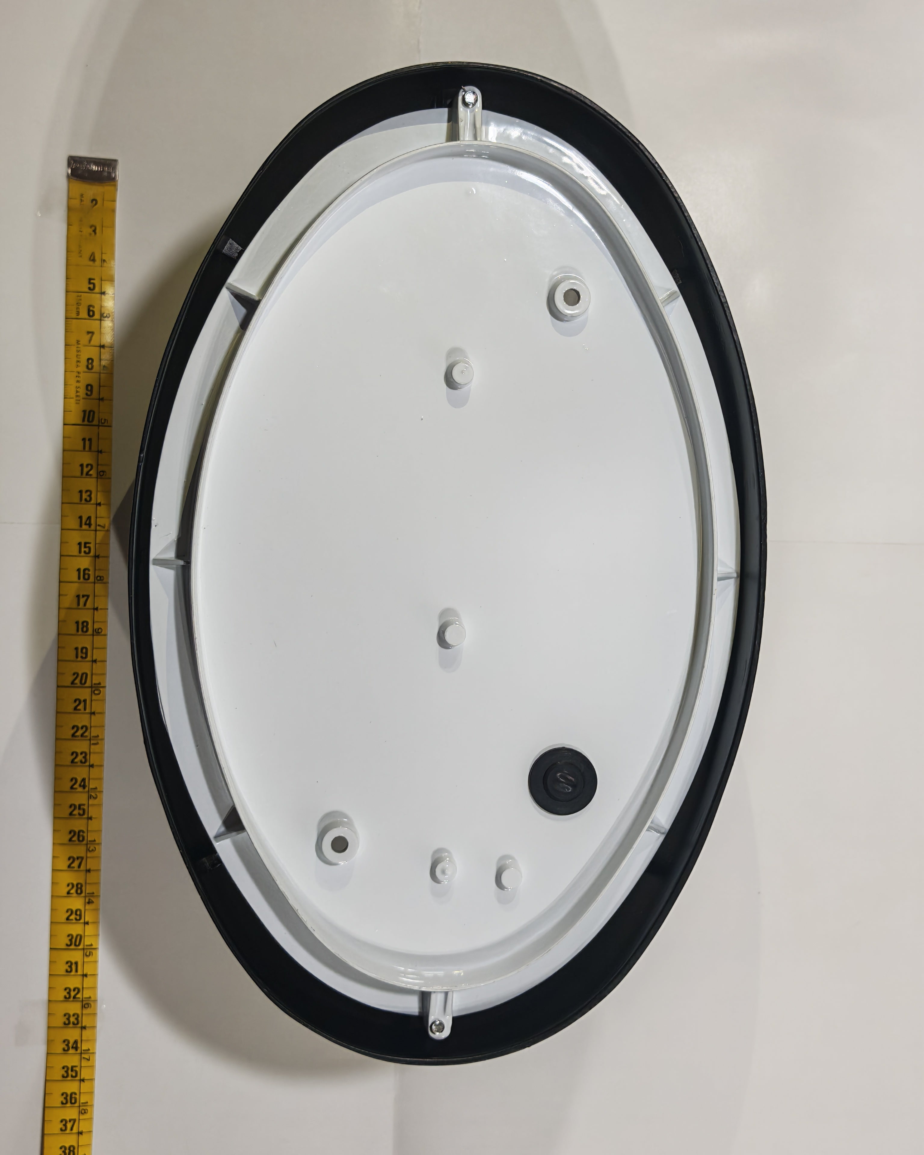 Aplique de Exterior Simon BD-9 Negro | Diseño Ovalado Estanco – IP54