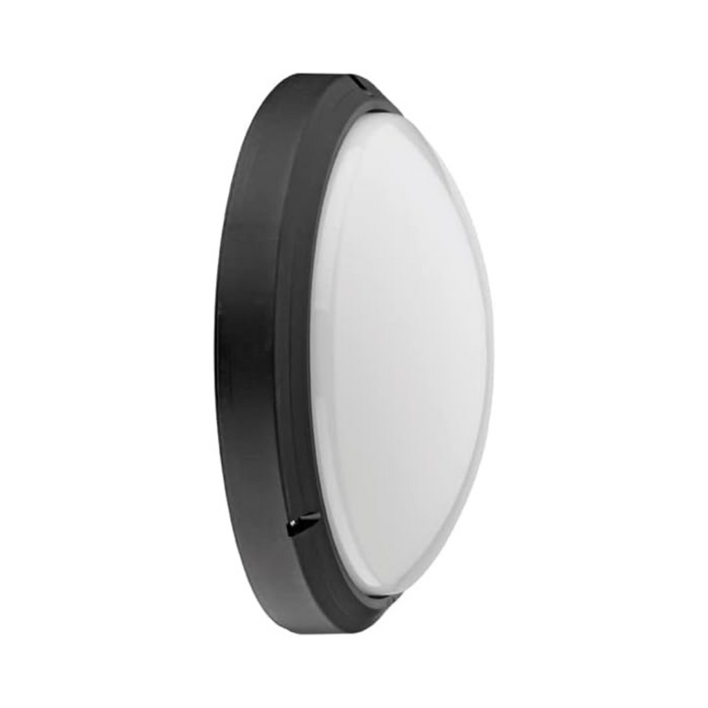 Plafón de Exterior Simon BD-9 Negro | Diseño Circular Estanco – IP54