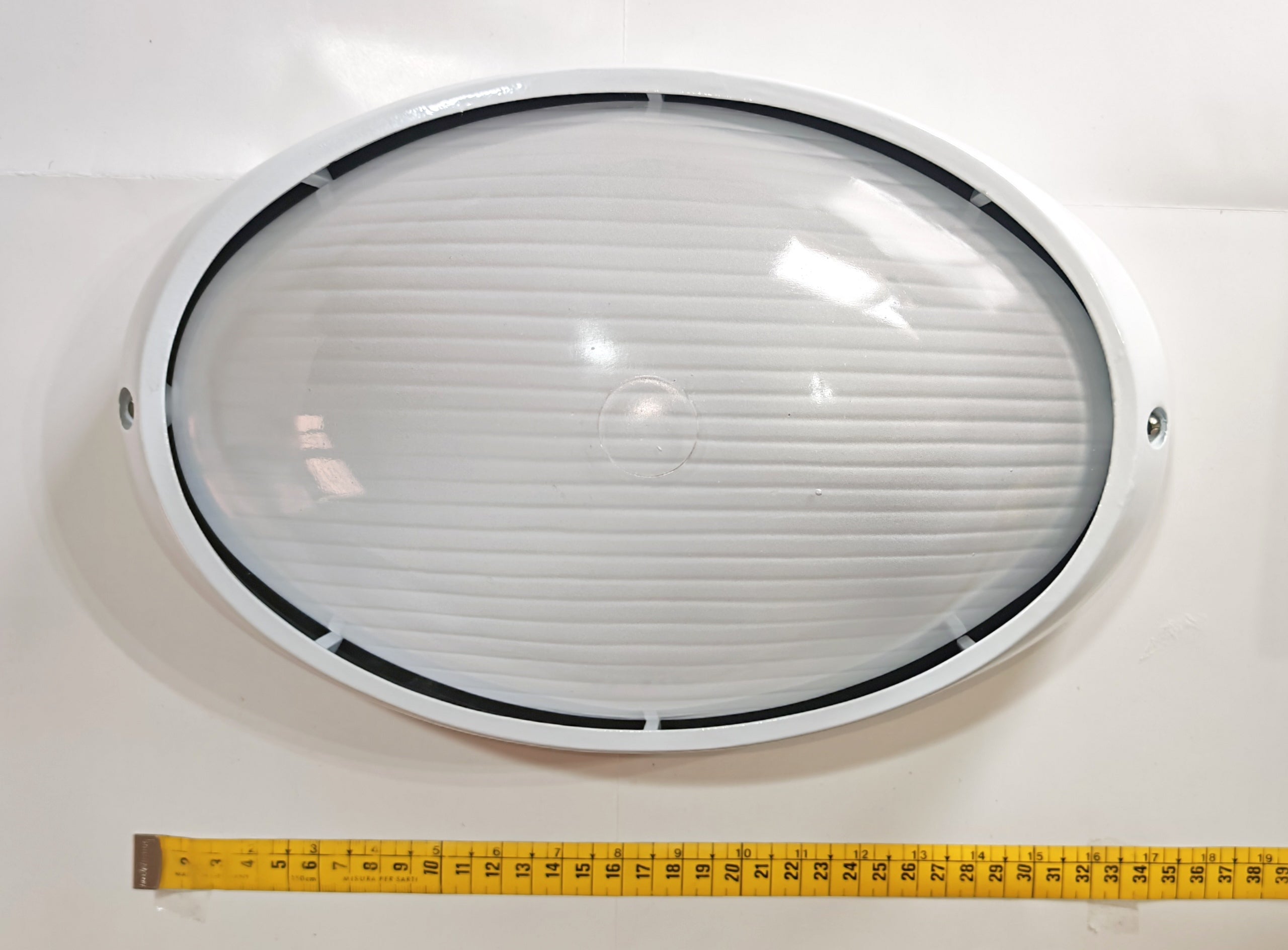 Aplique de Exterior Simon BD-9 Blanco | Diseño Ovalado Estanco – IP54