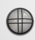 Plafón de Exterior Simon BD-9 Negro | Diseño Circular con Rejilla – IP54